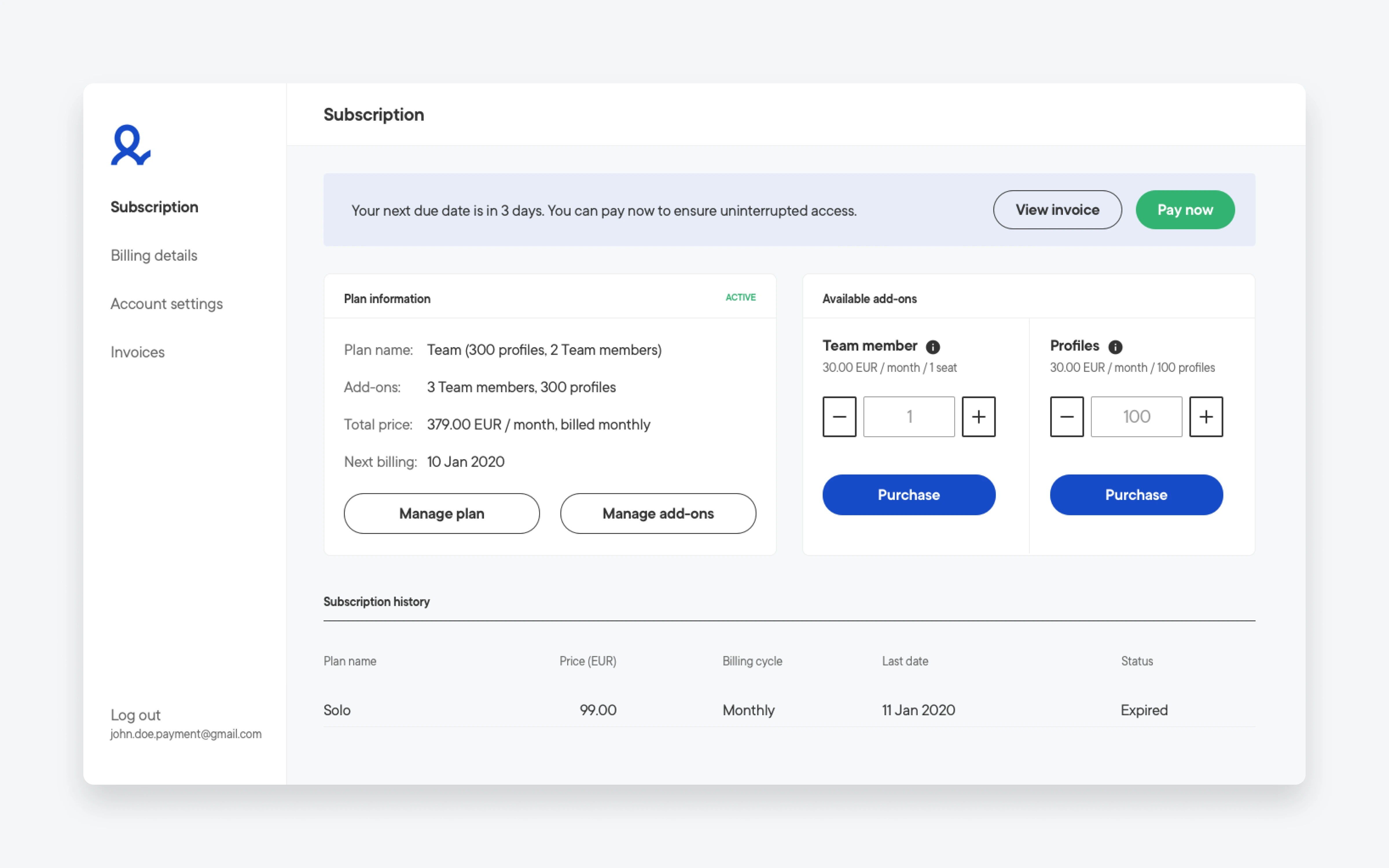 Billing portal thumbnail